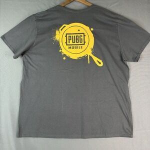 PUBG Shirt Mens XXXL Gray Mobile Frying Pan Video Game T-Shirts LootWear